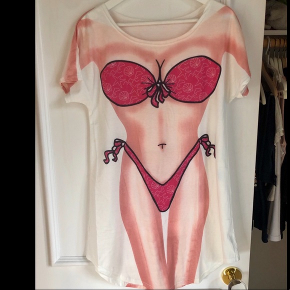 bikini tshirt dress